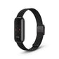 Milanese Fitbit Luxe Band with Quick Release Black Night  