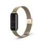 Milanese Fitbit Luxe Band with Quick Release Soft Gold  