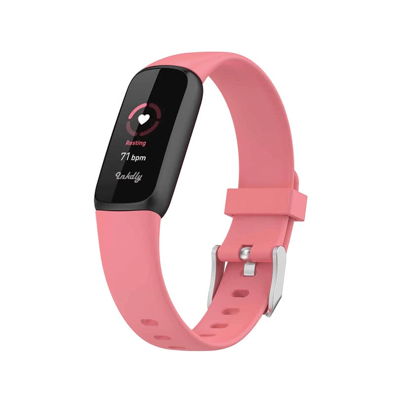Fitbit Luxe Bands Replacement Straps Small Manderine Pink 