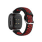 AirVent Fitbit Versa 3 & Sense Sports Bands Black + Red Vents  