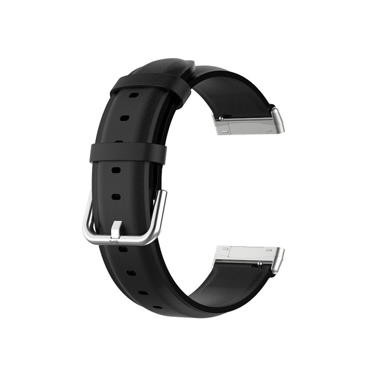 Leather Fitbit Versa 3 & Sense Band Replacement Strap Black  