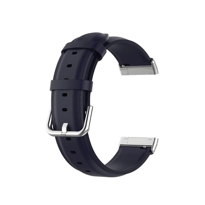 Leather Fitbit Versa 3 & Sense Band Replacement Strap Navy  