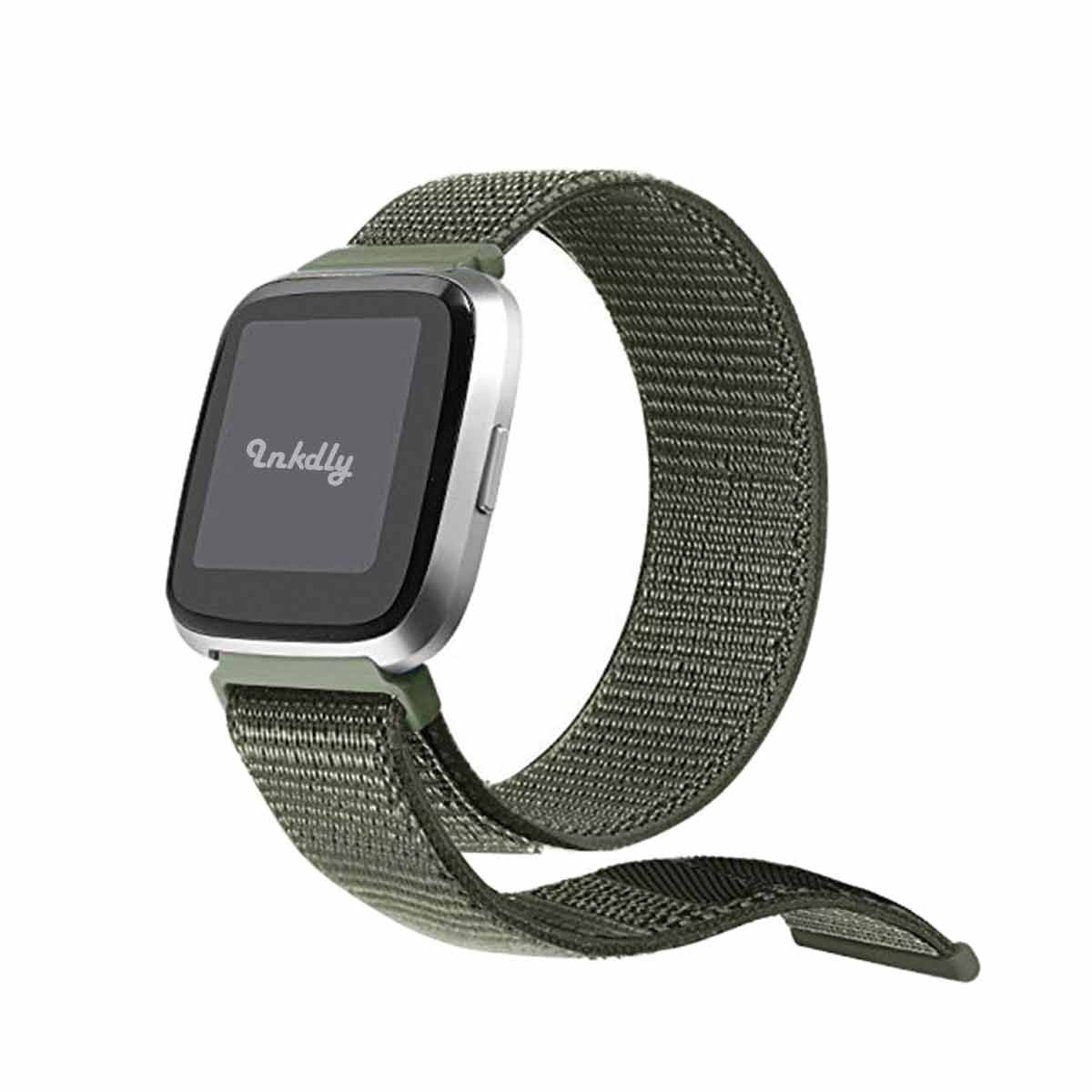 Sports Loop Fitbit Versa & Versa 2 Band Replacement Strap Army Green  