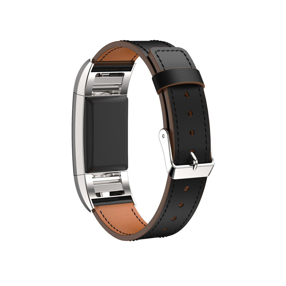 Leather Fitbit Charge 2 Band Replacement Strap with Stainless Buckle   