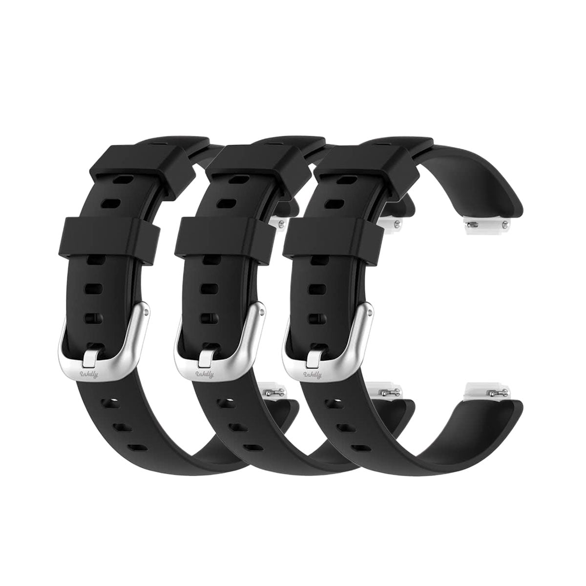Fitbit Inspire 2 Bands Replacement Straps Small Black (3-pack) 