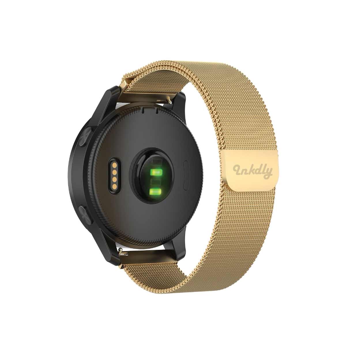 SITAFU Bracelet De Rechange Tressé Pour Garmin Vivoactive 3/3 Music, 20 Mm, En Nylon, élastique, Réglable, Pour Garmin Forerunner 245/245 Music/ Forerunner 645/645 Music/Vivomove HR/3