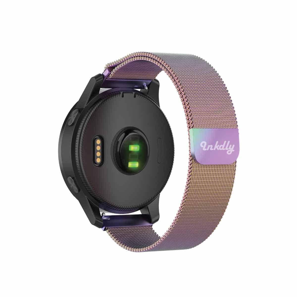 Vancle Cinturino In Metallo Magnetico 20mm Per Garmin Forerunner 55, Vivoactive 3, Venu SQ E Altri