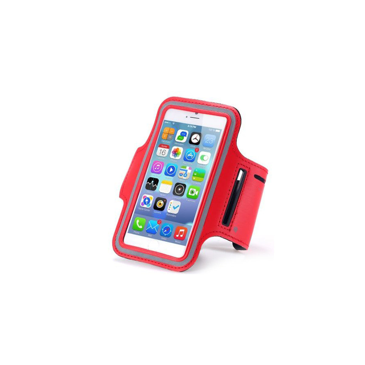 Gym Running Armband For Apple iPhone 5 6 7 & Plus iPhone 5/5S/5C/SE Red 