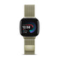 Milanese Fitbit Versa 4 & Sense 2 Band with Magnetic Lock Soft Gold  