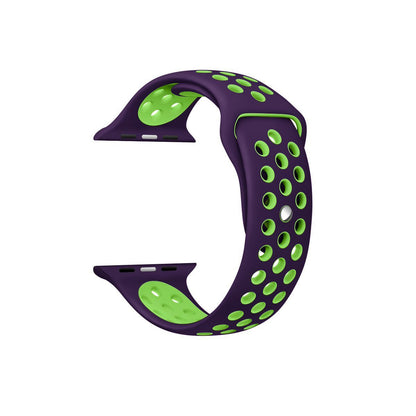 Airvent Apple Watch Bands Replacement Strap 38MM/40MM/41MM Purple + Green Vents 