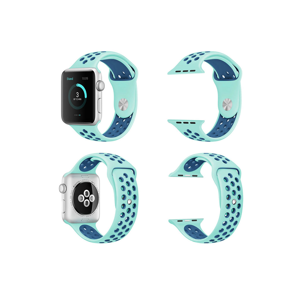 Airvent Apple Watch Bands Replacement Strap 38MM/40MM/41MM Teal + Navy Vents 