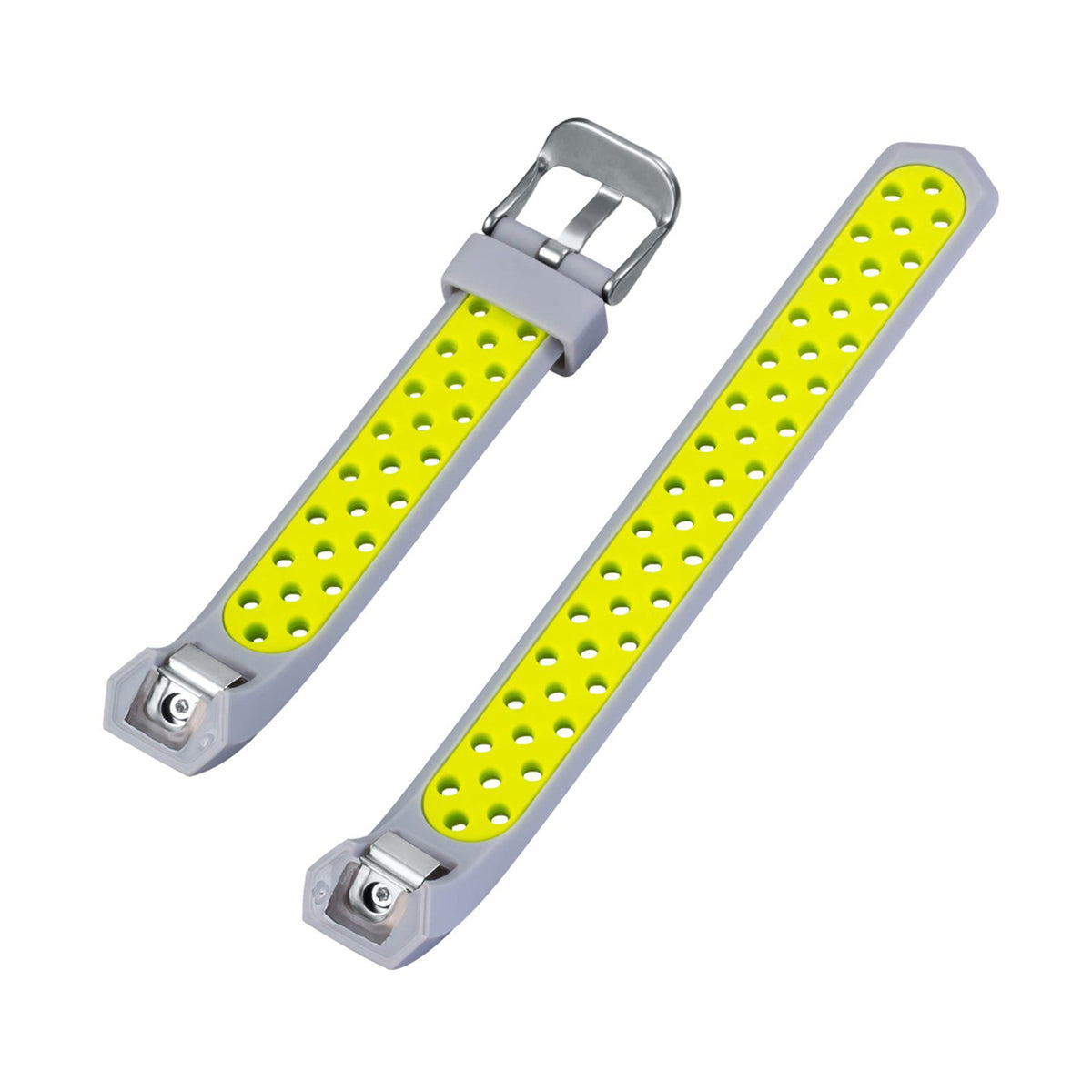 Airvent Fitbit Alta & HR Bands Replacement Strap with Buckle Grey + Yellow Vents  