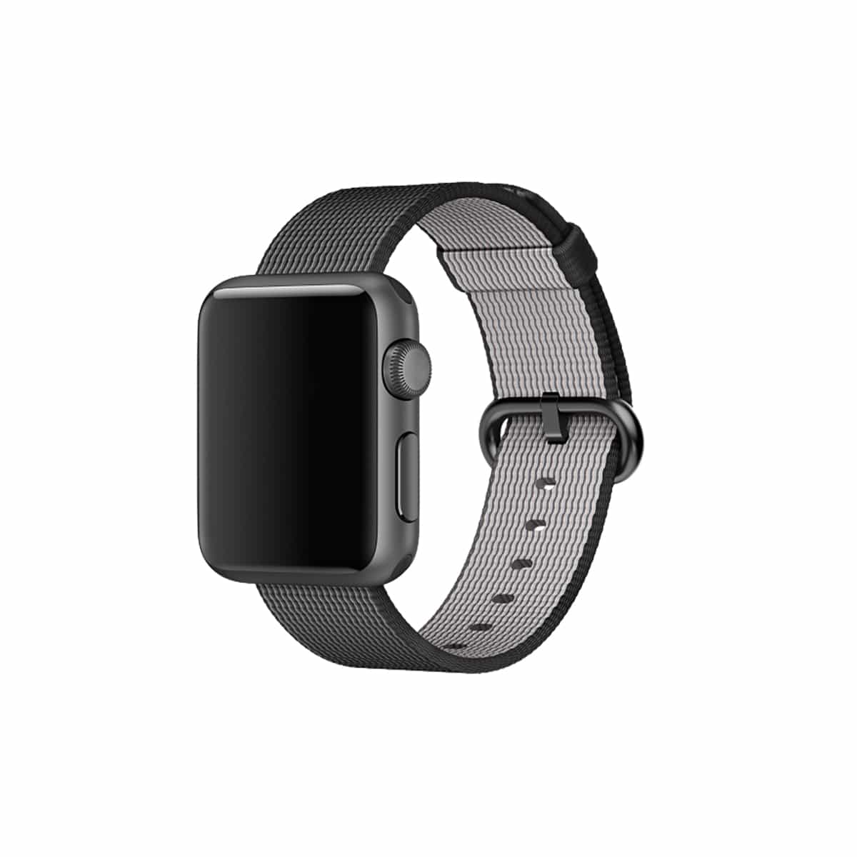 Apple Watch Woven Nylon Band Replacement Straps 38MM/40MM/41MM Black 