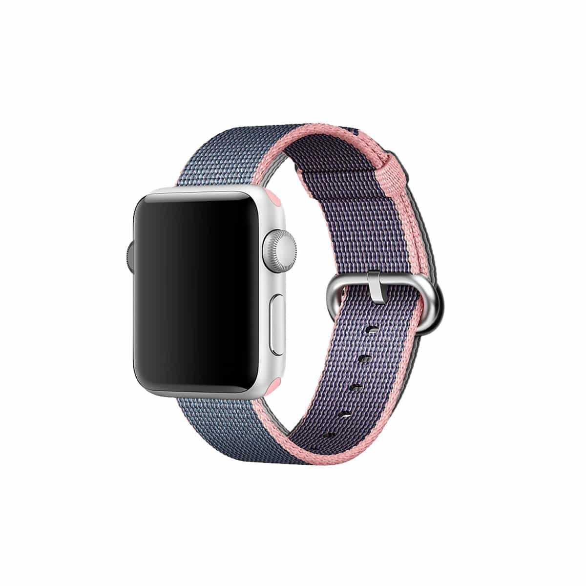 Apple Watch Woven Nylon Band Replacement Straps 38MM/40MM/41MM Blue & Pink 