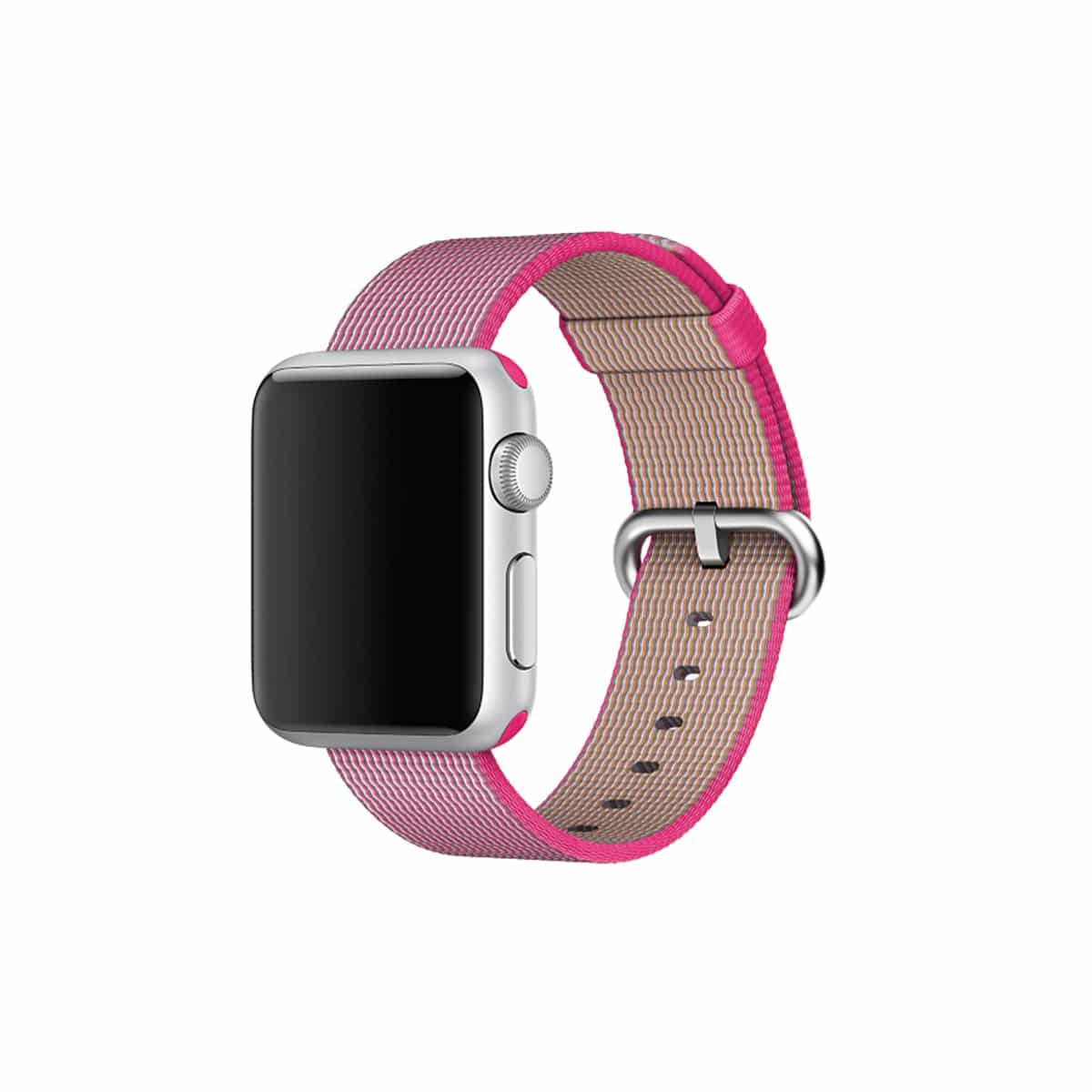 Apple Watch Woven Nylon Band Replacement Straps 38MM/40MM/41MM Bright Pink 