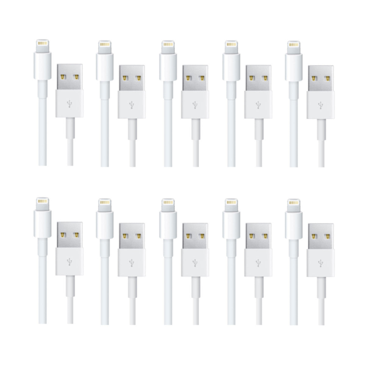 50cm 1m 2m Lightning Cable For Apple iPhone iPad Pro Mini Air iPod 1m (10-Pack)  