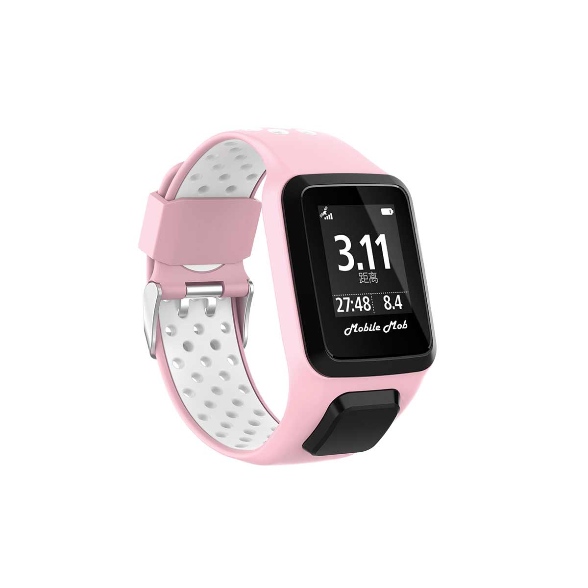 Airvent TomTom Runner 2 & 3 Bands Replacement Straps Pink + White Vents  