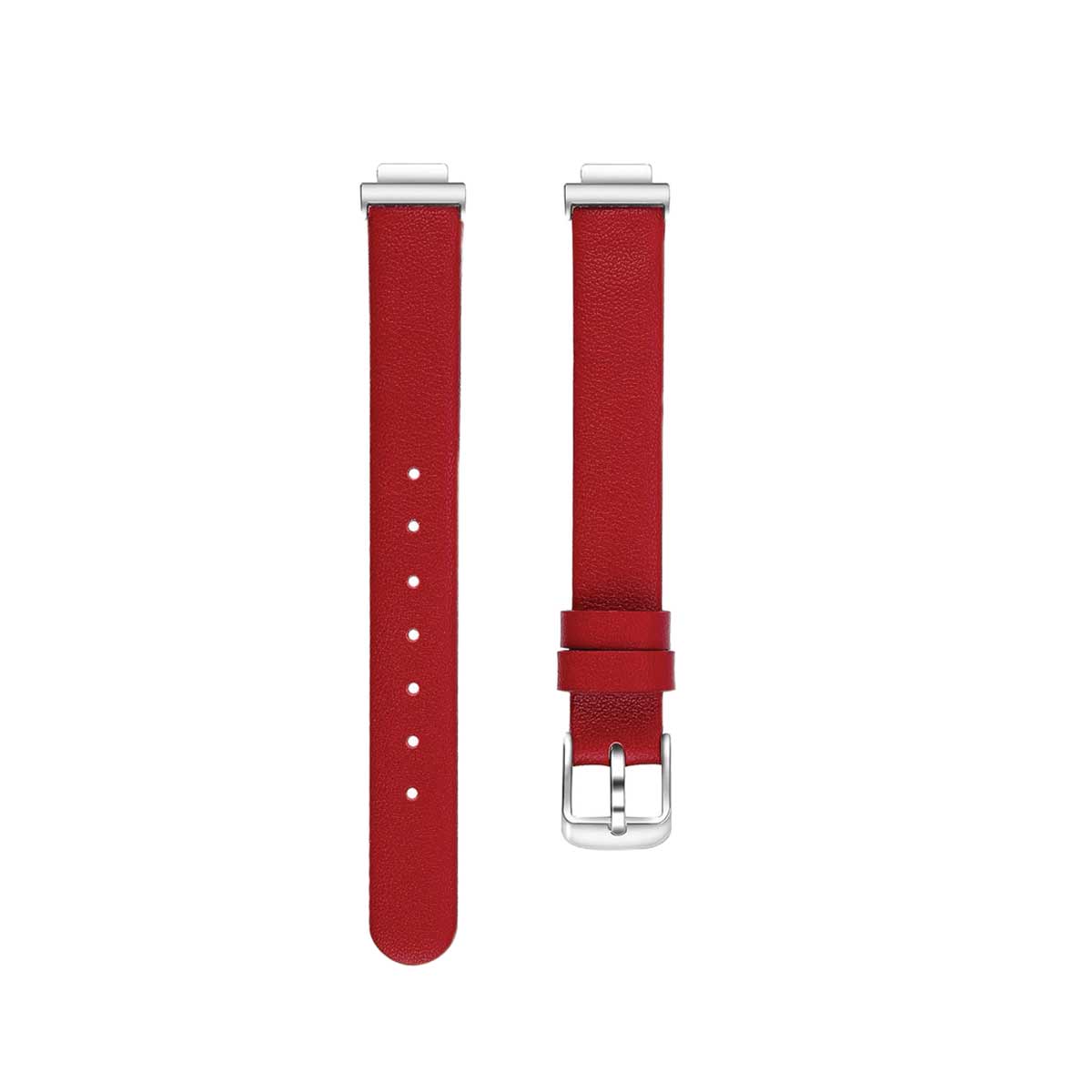 Leather Fitbit Inspire & Inspire HR Bands Replacement Strap Small Red 
