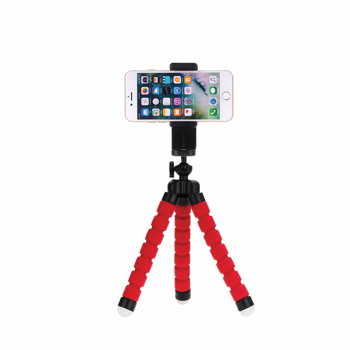 Mini Flexible Camera iPhone & Phone Tripod Red  