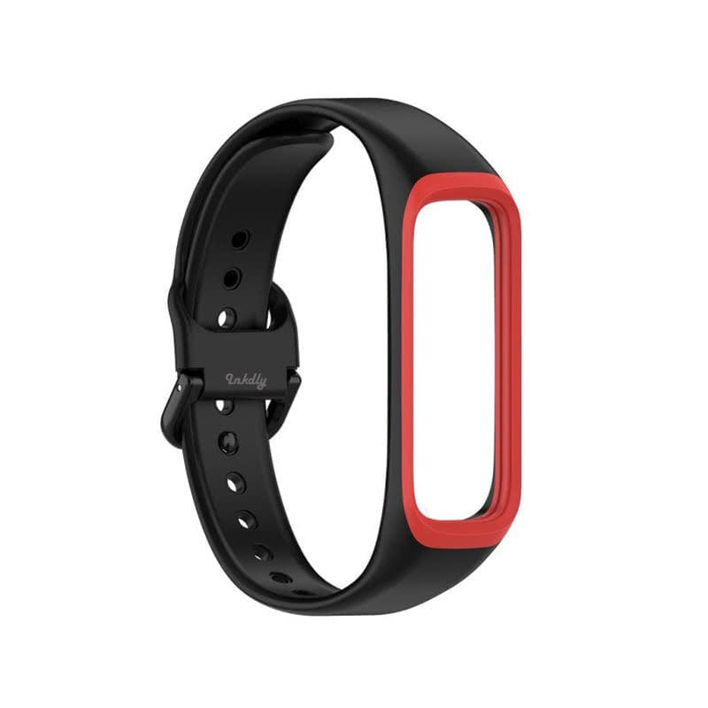 Samsung Galaxy Fit 2 Bands Replacement Straps (SM-R220) Black + Red  
