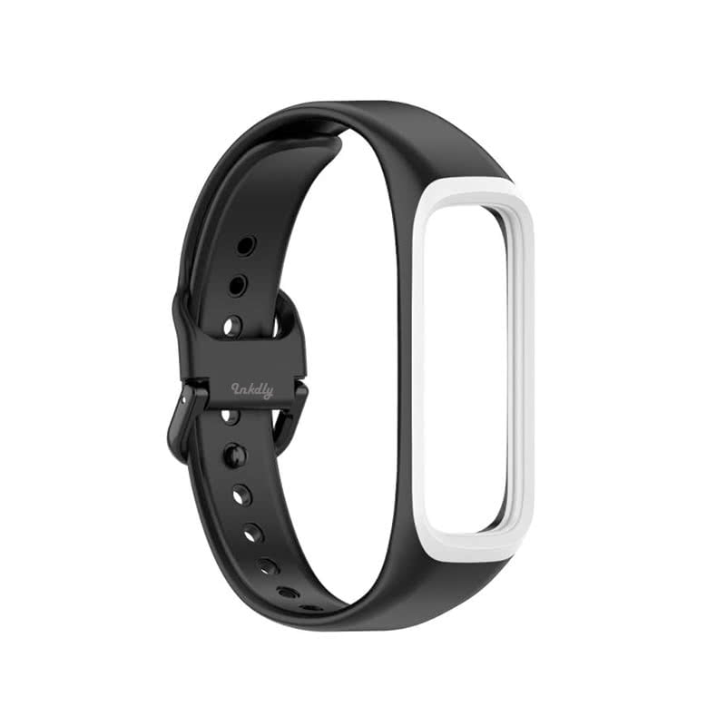 Samsung Galaxy Fit 2 Bands Replacement Straps (SM-R220) Black + White  