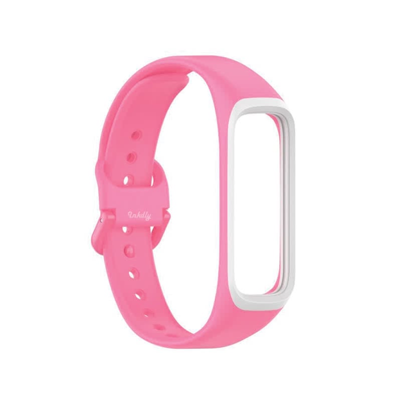 Samsung Galaxy Fit 2 Bands Replacement Straps (SM-R220) Pink + White  