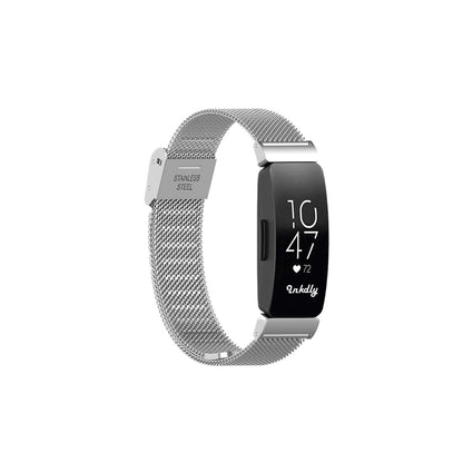 Milanese Fitbit Inspire & Inspire HR Band Replacement Quick Release Silver Steel  