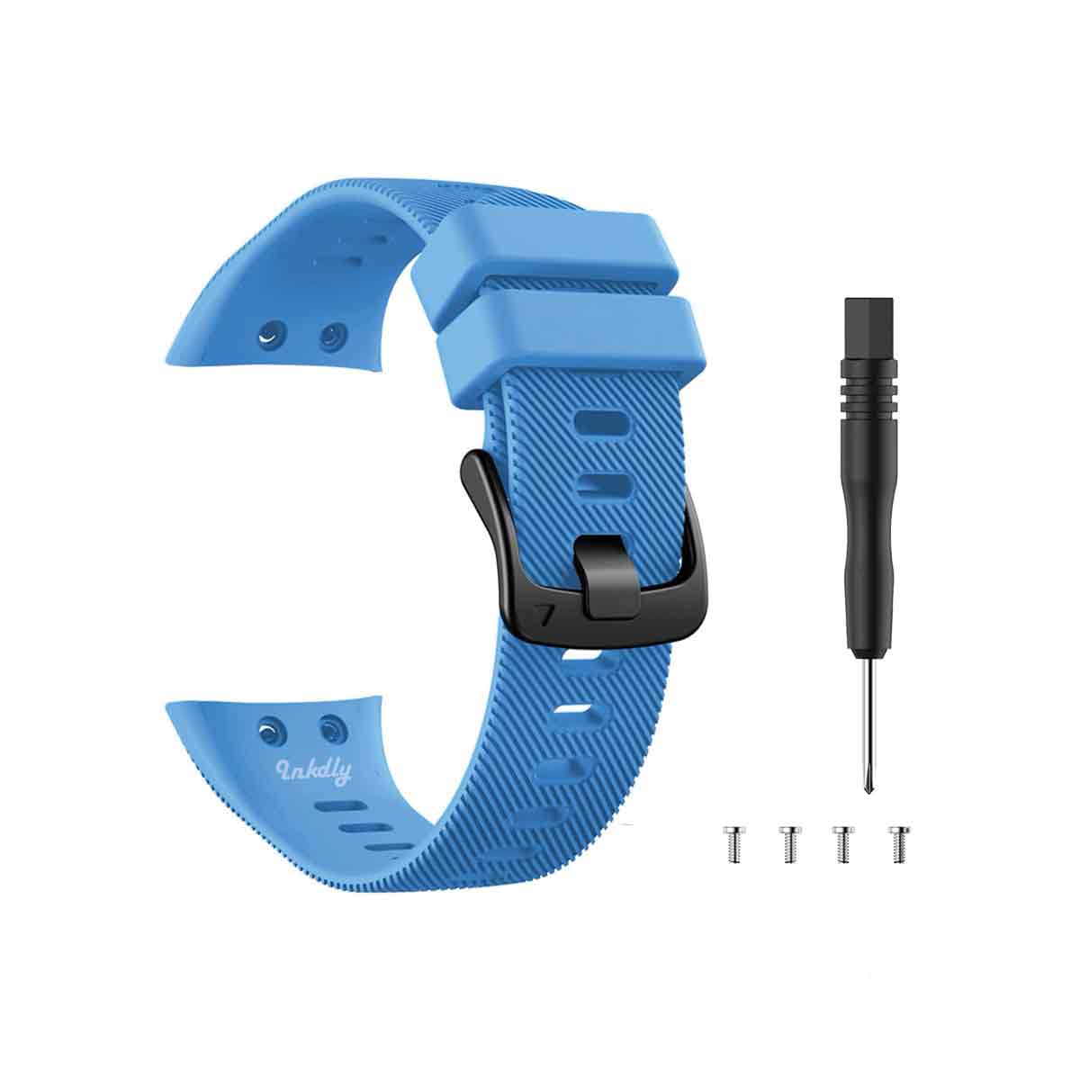 Cinturino In Silicone Sostitutivo Per Garmin Forerunner 45S – Morbido, Traspirante, Con Chiusura Metallica