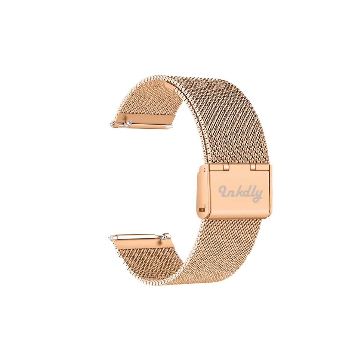Milanese Fitbit Versa & 2 Band Replacement Quick Release Traditional Rose Gold  